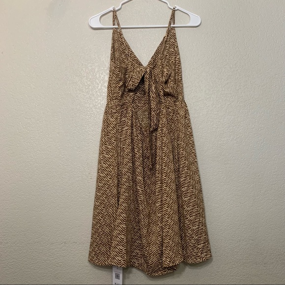 NWT CUPSHE V Neck Wave Pattern Bowknot Back Sleeveless Spaghetti XL - Picture 14 of 14